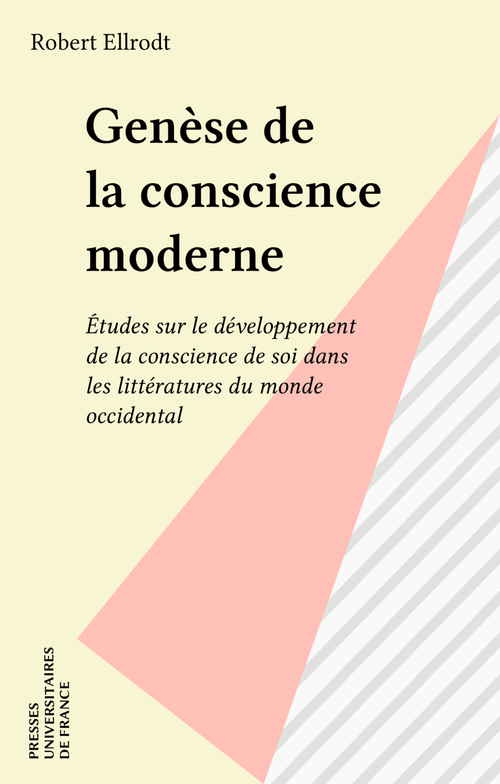 Couverture ebook de Genèse de la conscience moderne, de Robert Ellrodt