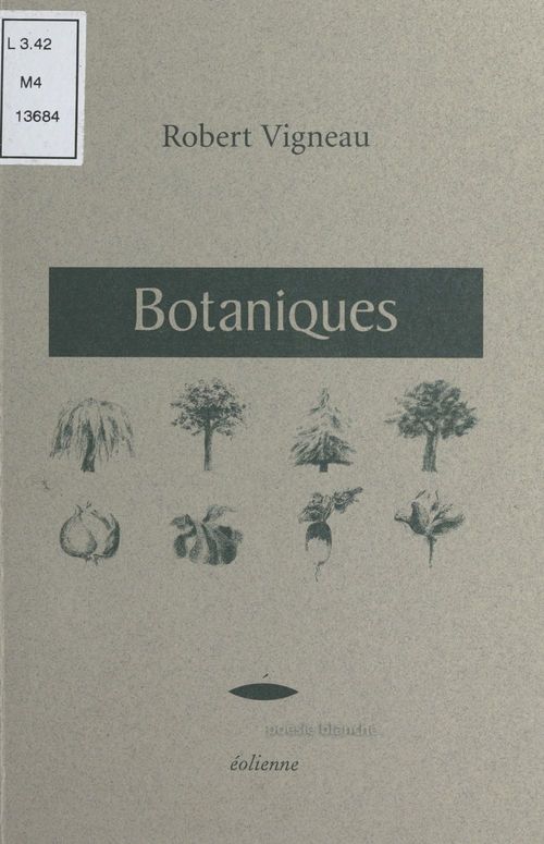 Couverture ebook de Botaniques, de Robert Vigneau