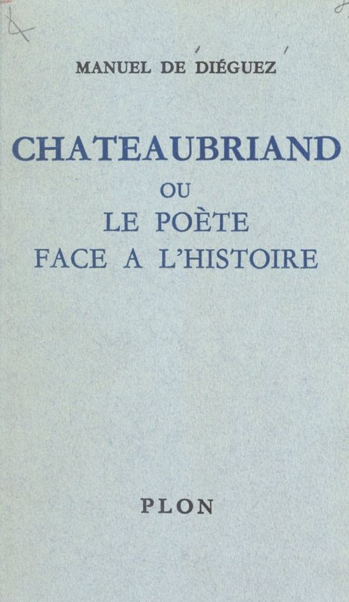 ebook cover of Chateaubriand, by Manuel De Dieguez