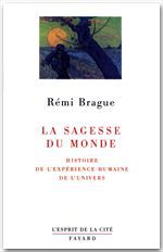 Couverture ebook de La sagesse du monde, de Rémi Brague