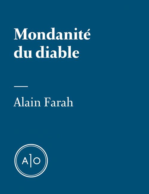 ebook cover of Mondanité du diable, by Alain Farah