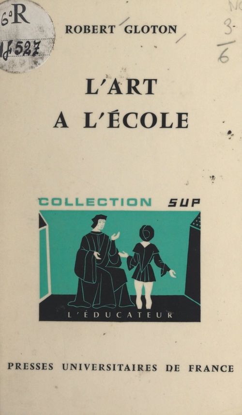 Couverture ebook de L'art à l'école, de Robert Gloton