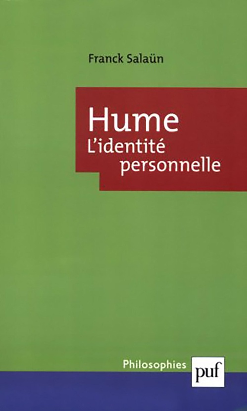 Couverture ebook de Hume. L'identité personnelle, de Franck Salaün