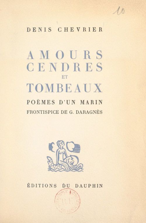 Couverture ebook de Amours, cendres et tombeaux, de Denis Chevrier