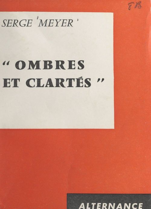 ebook cover of Ombres et clartés, by Serge Meyer