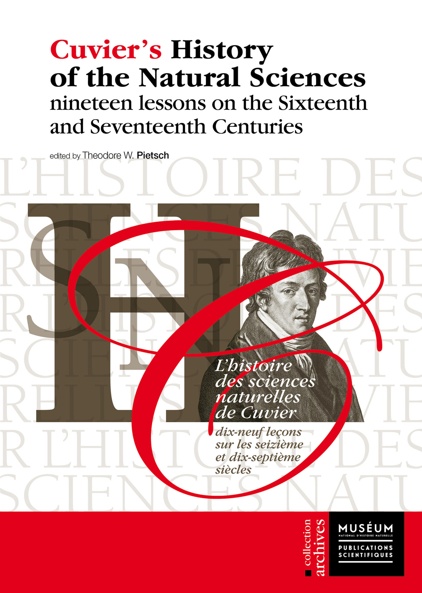 Couverture ebook de Cuvier´s History of the Natural Sciences, de Théodore W. Pietsch
