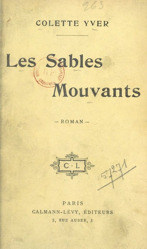 Couverture ebook de Les sables mouvants, de Colette Yver
