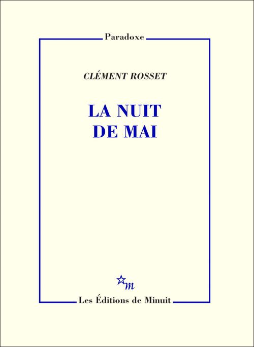 Couverture ebook de La Nuit de mai, de Clément Rosset