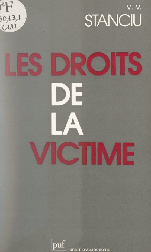 ebook cover of Les droits de la victime, by Vasile V. Stanciu