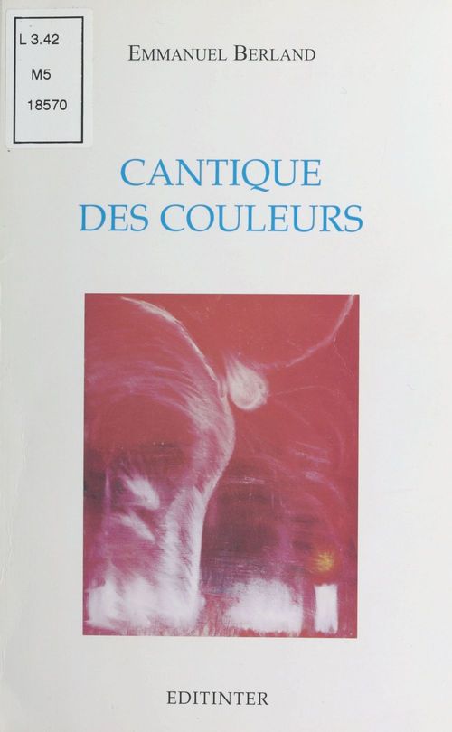 ebook cover of Cantiques des couleurs, by Emmanuel Berland