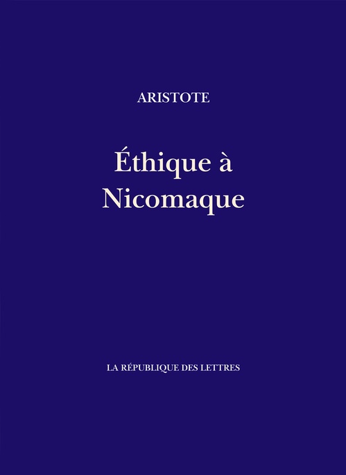 ebook cover of Éthique à Nicomaque, by Aristote
