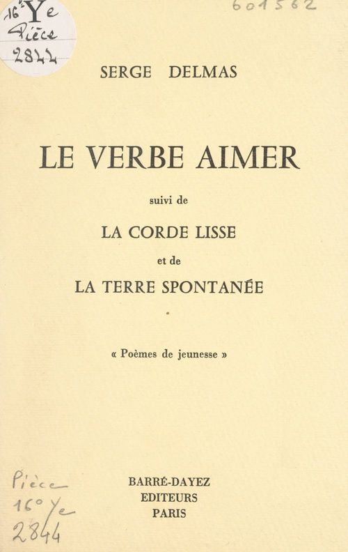 ebook cover of Le verbe aimer, by Serge Delmas