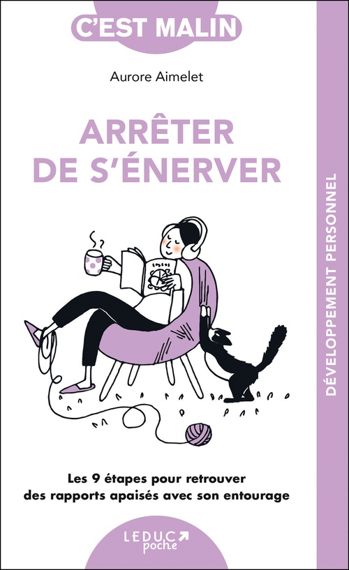 Couverture ebook de Arrêter de s'énerver, c'est malin, de Aurore Aimelet