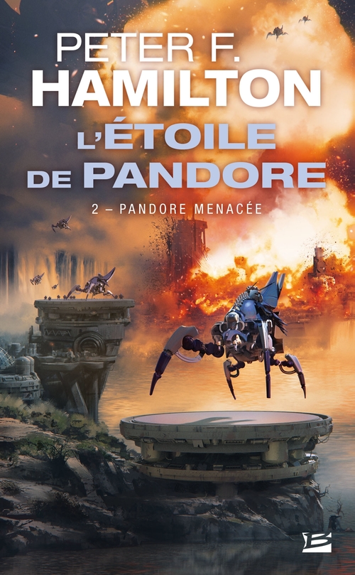 ebook cover of L'Étoile de Pandore, T2 : Pandore menacée, by Peter F. Hamilton