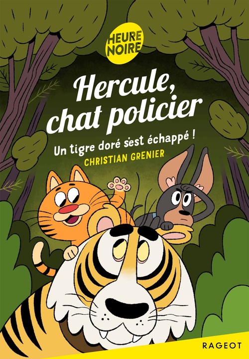 Couverture ebook de Hercule, chat policier - Tome 14, Un tigre doré s'est échappé !, de Christian Grenier, Aurore Damant
