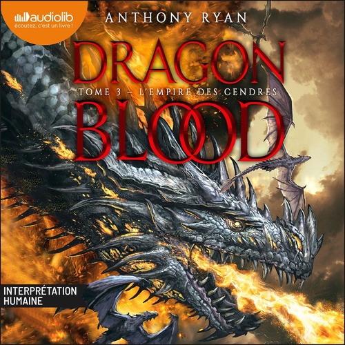audiobook cover of L'Empire des cendres, by Anthony Ryan