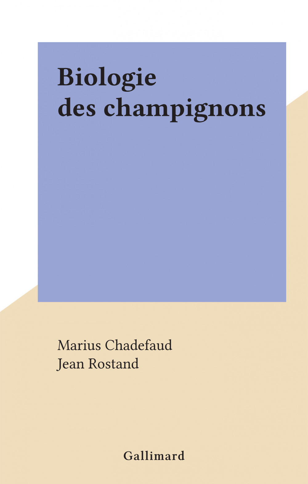Couverture ebook de Biologie des champignons, de Marius Chadefaud