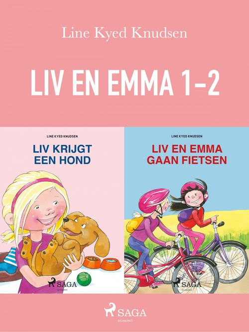 ebook cover of Liv en Emma 1-2, by Line Kyed Knudsen