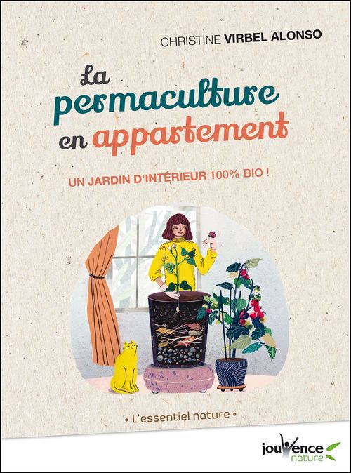 Couverture ebook de La permaculture en appartement, de Christine Virbel Alonso