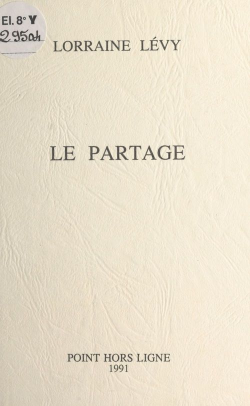 Couverture ebook de Le partage, de Levy