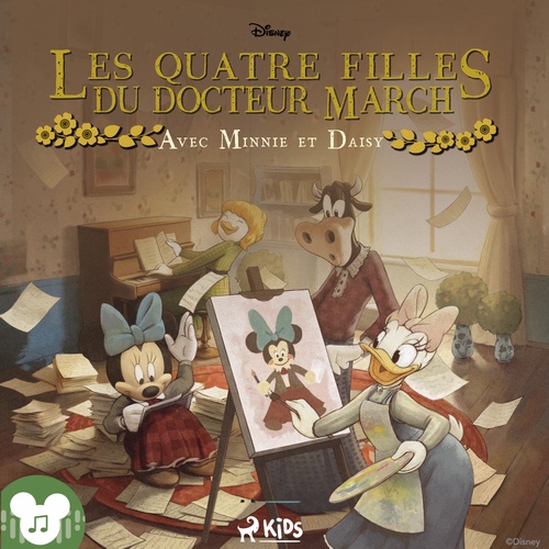 Couverture audiobook de Disney Les Quatre Filles du Docteur March avec Minnie et Daisy, de Disney