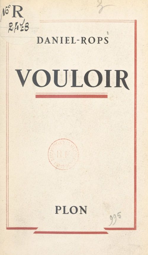 Couverture ebook de Vouloir, de Daniel Rops
