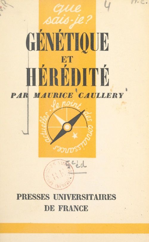 ebook cover of Génétique et hérédité, by Maurice Caullery