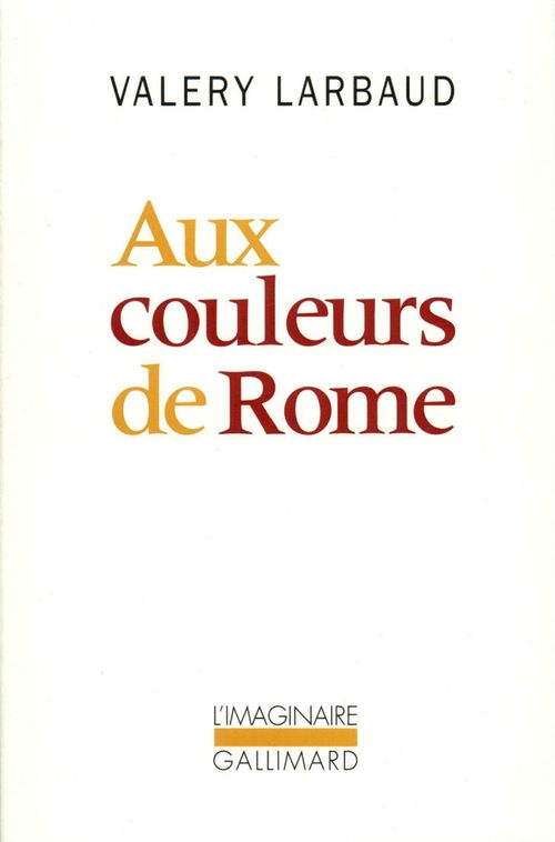 ebook cover of Aux couleurs de Rome, by Valéry Larbaud