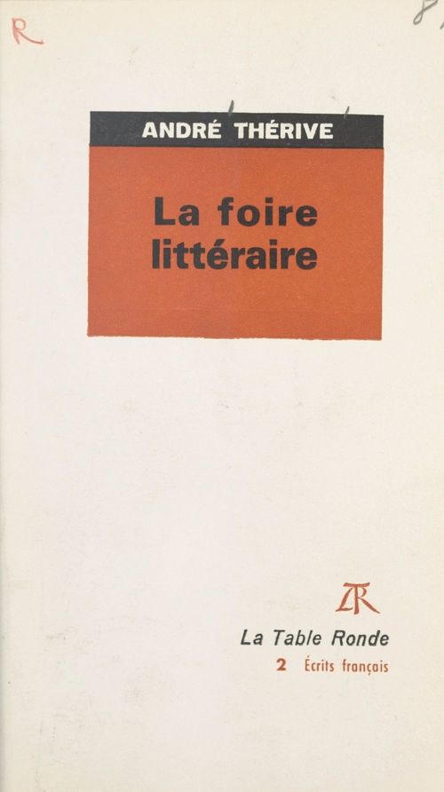 Couverture ebook de La foire littéraire, de Andre Therive