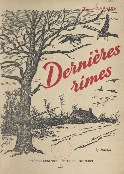 Couverture ebook de Dernières rimes, de Hugues Lapaire