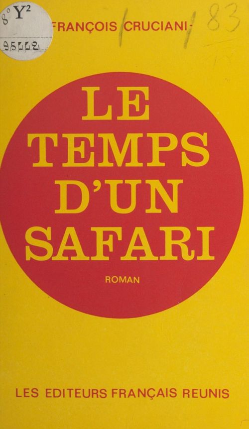 Couverture ebook de Le temps d'un safari, de Francois Cruciani