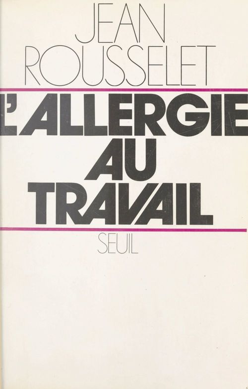 ebook cover of L'allergie au travail, by Jean Rousselet