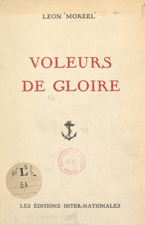 Couverture ebook de Voleurs de gloire, de Leon Moreel