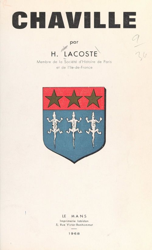 Couverture ebook de Chaville, de Henri Lacoste