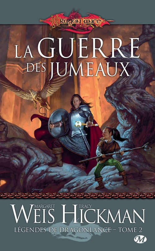 ebook cover of Légendes de Dragonlance, T2 : La Guerre des jumeaux, by Tracy Hickman, Margaret Weis