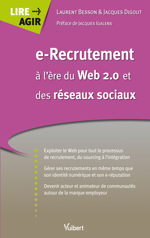 ebook cover of E-Recrutement à l'ère du Web 2.0 et des réseaux sociaux, by Laurent Besson, Jacques Digout
