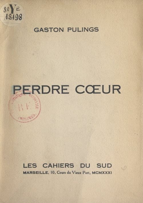 Couverture ebook de Perdre coeur, de Gaston Pulings