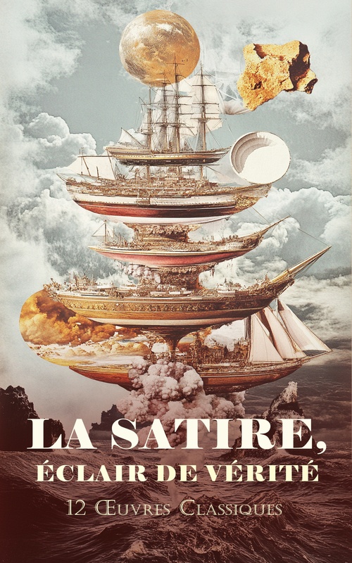 ebook cover of La Satire, Éclair de Vérité : 12 OEuvres Classiques, by Alphonse Daudet, Antoine F, Eugene Chavette, Eusebe Martin, Gustave Flaubert, Jules Noriac, Machado De Assis, Mark Twain