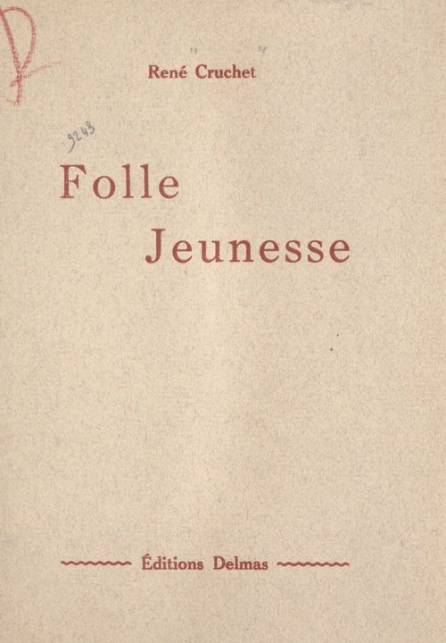 ebook cover of Folle jeunesse, by Rene Cruchet