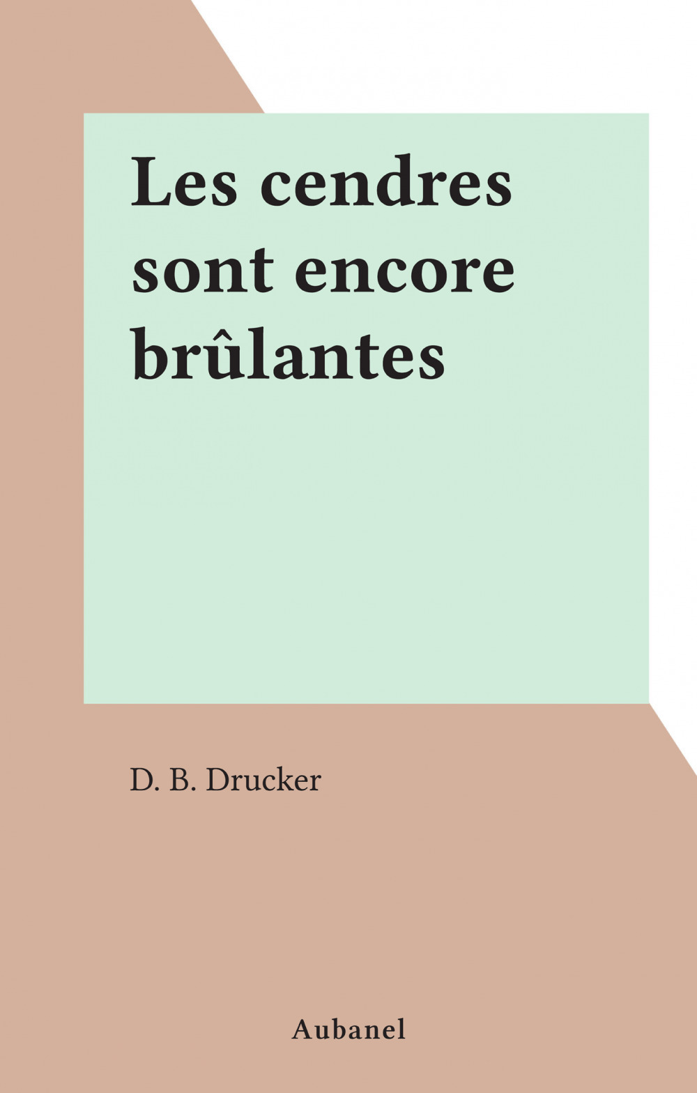 Couverture ebook de Les cendres sont encore brûlantes, de D. B. Drucker