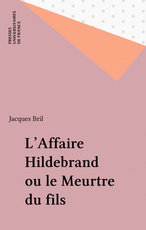 ebook cover of L'Affaire Hildebrand ou le Meurtre du fils, by