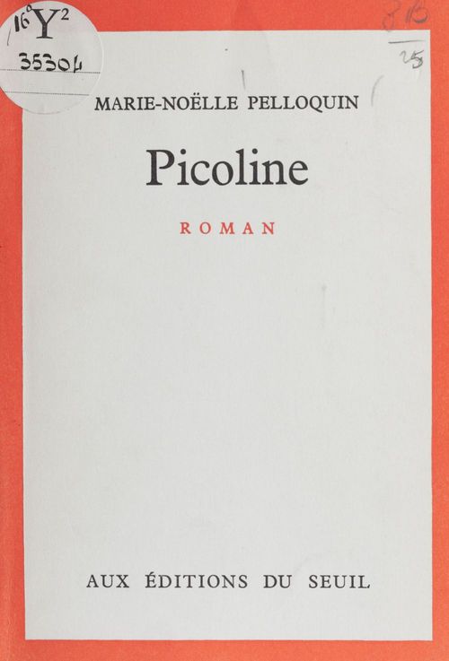 ebook cover of Picoline, by Marie-Noelle Pelloquin
