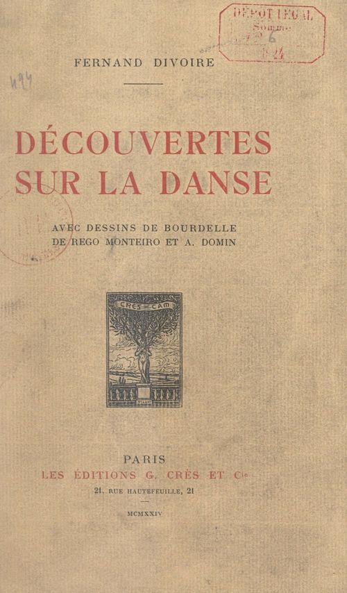 Couverture ebook de Découvertes sur la danse, de Fernand Divoire