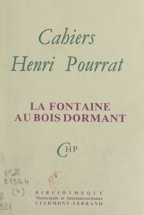ebook cover of La fontaine au bois dormant, by Henri Pourrat
