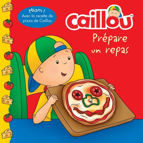 Couverture ebook de Caillou prépare un repas, de Anne Paradis