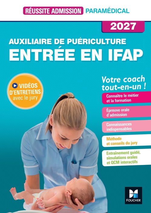 ebook cover of Réussite admission Entrée en IFAP - Auxiliaire de puériculture 2027, by Jackie Pillard