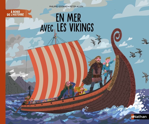 Couverture ebook de En mer avec les Vikings, de Philippe Godard, Peter Allen