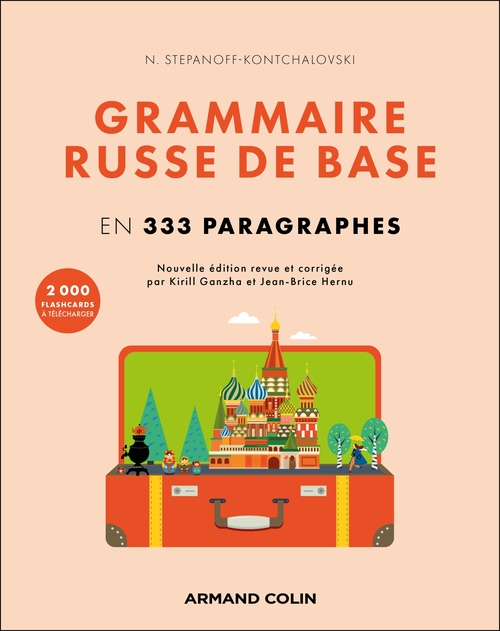 Couverture ebook de Grammaire russe de base, de Nathalie Stepanoff-Kontchalovski
