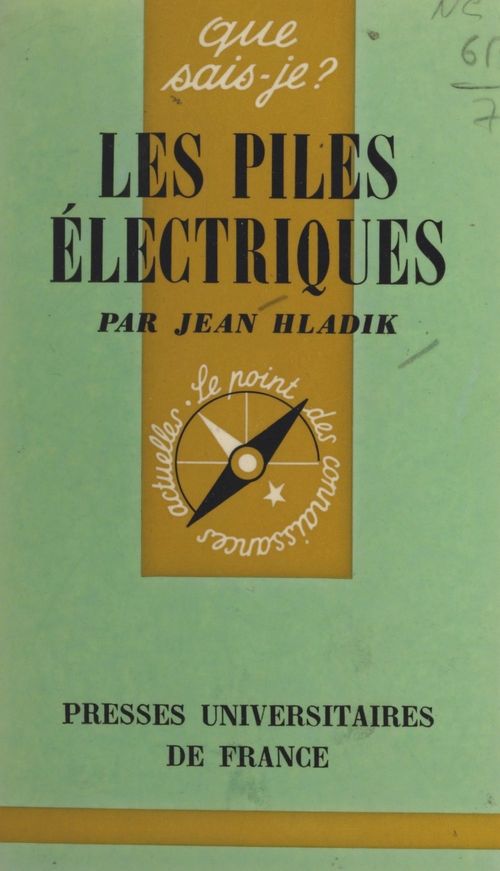 Couverture ebook de Les piles électriques, de Jean Hladik