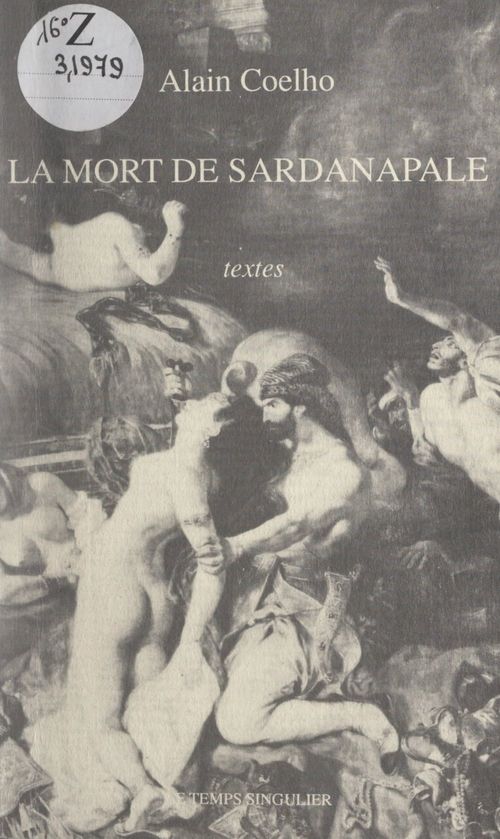 ebook cover of La mort de Sardanapale, by Alain Coelho